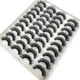 Mink eyelashes 3d mink hair eyelashes 20 pairs long makeup 3d faux nature fake lashes extension false eyelashes Wholesale (20P)