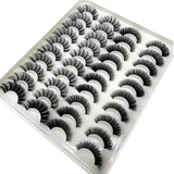 Mink eyelashes 3d mink hair eyelashes 20 pairs long makeup 3d faux nature fake lashes extension false eyelashes Wholesale (20P)