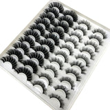 Mink eyelashes 3d mink hair eyelashes 20 pairs long makeup 3d faux nature fake lashes extension false eyelashes Wholesale (20P)