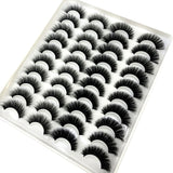 Mink eyelashes 3d mink hair eyelashes 20 pairs long makeup 3d faux nature fake lashes extension false eyelashes Wholesale (20P)
