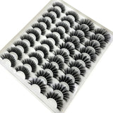 Mink eyelashes 3d mink hair eyelashes 20 pairs long makeup 3d faux nature fake lashes extension false eyelashes Wholesale (20P)