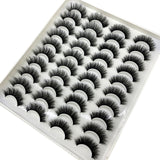 Mink eyelashes 3d mink hair eyelashes 20 pairs long makeup 3d faux nature fake lashes extension false eyelashes Wholesale (20P)