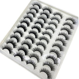 Mink eyelashes 3d mink hair eyelashes 20 pairs long makeup 3d faux nature fake lashes extension false eyelashes Wholesale (20P)