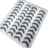 Mink eyelashes 3d mink hair eyelashes 20 pairs long makeup 3d faux nature fake lashes extension false eyelashes Wholesale (20P)