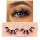 FOXESJI Makeup Eyelashes 3D Mink Lashes Fluffy Soft Wispy Volume Natural long Cross False Eyelashes Eye Lashes Reusable Eyelash