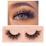 FOXESJI Makeup Eyelashes 3D Mink Lashes Fluffy Soft Wispy Volume Natural long Cross False Eyelashes Eye Lashes Reusable Eyelash