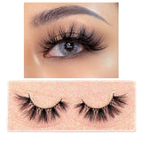 FOXESJI Makeup Eyelashes 3D Mink Lashes Fluffy Soft Wispy Volume Natural long Cross False Eyelashes Eye Lashes Reusable Eyelash