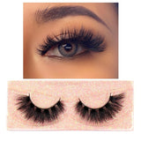 FOXESJI Makeup Eyelashes 3D Mink Lashes Fluffy Soft Wispy Volume Natural long Cross False Eyelashes Eye Lashes Reusable Eyelash