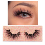 FOXESJI Makeup Eyelashes 3D Mink Lashes Fluffy Soft Wispy Volume Natural long Cross False Eyelashes Eye Lashes Reusable Eyelash