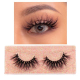 FOXESJI Makeup Eyelashes 3D Mink Lashes Fluffy Soft Wispy Volume Natural long Cross False Eyelashes Eye Lashes Reusable Eyelash