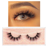 FOXESJI Makeup Eyelashes 3D Mink Lashes Fluffy Soft Wispy Volume Natural long Cross False Eyelashes Eye Lashes Reusable Eyelash