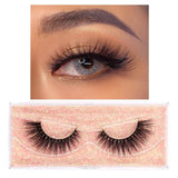 FOXESJI Makeup Eyelashes 3D Mink Lashes Fluffy Soft Wispy Volume Natural long Cross False Eyelashes Eye Lashes Reusable Eyelash