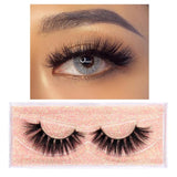 FOXESJI Makeup Eyelashes 3D Mink Lashes Fluffy Soft Wispy Volume Natural long Cross False Eyelashes Eye Lashes Reusable Eyelash
