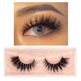 FOXESJI Makeup Eyelashes 3D Mink Lashes Fluffy Soft Wispy Volume Natural long Cross False Eyelashes Eye Lashes Reusable Eyelash