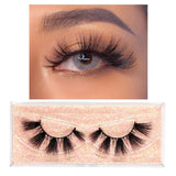 FOXESJI Makeup Eyelashes 3D Mink Lashes Fluffy Soft Wispy Volume Natural long Cross False Eyelashes Eye Lashes Reusable Eyelash