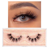 FOXESJI Makeup Eyelashes 3D Mink Lashes Fluffy Soft Wispy Volume Natural long Cross False Eyelashes Eye Lashes Reusable Eyelash