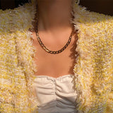 New Trendy Metal Ball Coin Cross Pendant Multi-layer Punk  Design Long Chain Necklace For Women men Jewelry Gifts