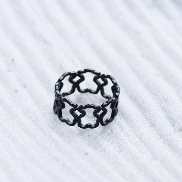 Gold Color Ring 1PCS Stainless Steel BEAR jewelry Fashion Jewelry Top-grade Plated Factory Price wholesale