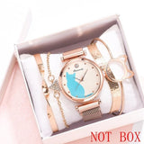 Cat Dial Bracelet Magnetic Watches Set Luxury Women's Dress Bangle Quartz Clock Ladies Fashion Wrist Watch Gift Zegarek Damski