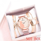 Cat Dial Bracelet Magnetic Watches Set Luxury Women's Dress Bangle Quartz Clock Ladies Fashion Wrist Watch Gift Zegarek Damski