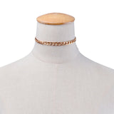 Punk Miami Cuban Choker Necklace Collar Statement Hip Hop Big Chunky Aluminum Gold Color Thick Chain Necklace Women Jewelry