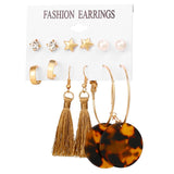 Hot Sale Fashion Bohemian Earrings Set For Women 2020 New Trendy Flower Round Geometric Earring Female Fashion Jewelry