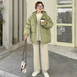 New Short Winter Jacket Women Warm Hooded Down Cotton Jacket Parkas Female Casual Loose Outwear Korean Cotton-padded Winter Coat