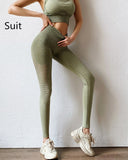 Yushuhua New Ombre Yoga Set Sports Bra Leggings Women Gym Set Clothes Seamless Workout Fitness Sportswear Fitness Sports Suit