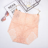 Sexy Lace Women High Waist Panties Plus Size Lingerie Female Knickers Pants Seamless Briefs Breathable Lady Underwear Underpants