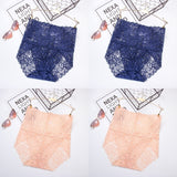 M-XXXL Women High Waist Lace Panties Sexy Underwear Women Floral Transparent Lingerie Female Briefs Underpants Plus Size Pantys