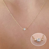 Shiny Zircon Invisible Transparent thin Line Simple choker Necklace women Jewelry collana Kolye Bijoux Collares collier femme