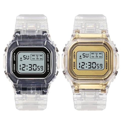 Men's Business Electronic Watch Simple Luxury Silicone Buckle Sport Men Watch Women Relogio Masculino Digital Clock Reloj Hombre