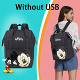 Disney Diaper Bag Backpack For Moms Baby Bag Maternity For Baby Care Nappy Bag Travel Stroller USB Heating Send Free 1Piar Hooks