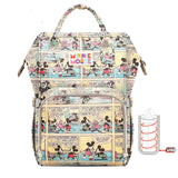Disney Diaper Bag Backpack For Moms Baby Bag Maternity For Baby Care Nappy Bag Travel Stroller USB Heating Send Free 1Piar Hooks