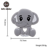Let'S Make 1Pc Silicone Baby Teether Toddler Toys Diy Stroller Accessories For Pacifier Chain Owl Food Grade Toys Baby Teether