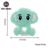 Let'S Make 1Pc Silicone Baby Teether Toddler Toys Diy Stroller Accessories For Pacifier Chain Owl Food Grade Toys Baby Teether