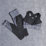 Women Thickness Seamless Yoga Set Sportswear Fitness Sport Gym Running Yoga Suit 2Pcs Sports Bra+Leggings Outfit Suit Activewear