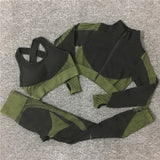 Women Thickness Seamless Yoga Set Sportswear Fitness Sport Gym Running Yoga Suit 2Pcs Sports Bra+Leggings Outfit Suit Activewear