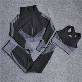 Women Thickness Seamless Yoga Set Sportswear Fitness Sport Gym Running Yoga Suit 2Pcs Sports Bra+Leggings Outfit Suit Activewear