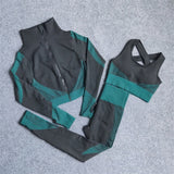 Women Thickness Seamless Yoga Set Sportswear Fitness Sport Gym Running Yoga Suit 2Pcs Sports Bra+Leggings Outfit Suit Activewear