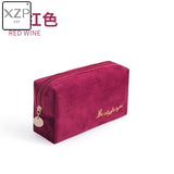 XZP Multifunction Travel Cosmetic Bag Women Makeup Bags Toiletries Organizer Solid Color Female Storage Make Up Case Necessaries