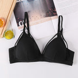 Cotton Underwear Seamless Sports Bra Comfort Breathable Wild Solid Color Bras Sexy Lingerie Women's Intimates
