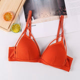 Cotton Underwear Seamless Sports Bra Comfort Breathable Wild Solid Color Bras Sexy Lingerie Women's Intimates