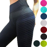 2020 Sexy Yoga Pants Fitness Sports Leggings Jacquard Sports Leggings Female Running Trousers High Waist Yoga Tight Sports Pants
