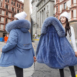 Vielleicht 2020 New Cotton Thicken Warm Winter Jacket Coat Women Casual Parka Winter Clothes Fur Lining Hooded Parka Mujer Coats