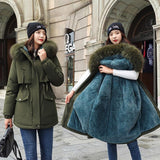 Vielleicht 2020 New Cotton Thicken Warm Winter Jacket Coat Women Casual Parka Winter Clothes Fur Lining Hooded Parka Mujer Coats