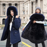 Vielleicht 2020 New Cotton Thicken Warm Winter Jacket Coat Women Casual Parka Winter Clothes Fur Lining Hooded Parka Mujer Coats