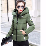 2020 New Winter Parkas Women Jacket Hooded Thick Warm Short Jacket Cotton Padded Parka Basic Coat Female Outerwear Plus Size 5XL
