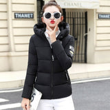 2020 New Winter Parkas Women Jacket Hooded Thick Warm Short Jacket Cotton Padded Parka Basic Coat Female Outerwear Plus Size 5XL