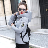 2020 New Winter Parkas Women Jacket Hooded Thick Warm Short Jacket Cotton Padded Parka Basic Coat Female Outerwear Plus Size 5XL